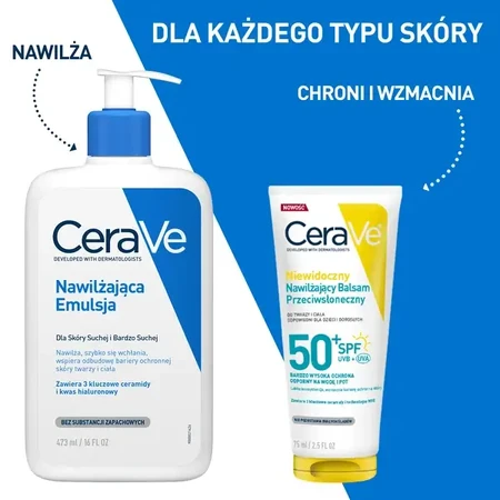 CeraVe, невидимый увлажняющий солнцезащитный бальзам SPF50+, 75 мл: цены и характеристики