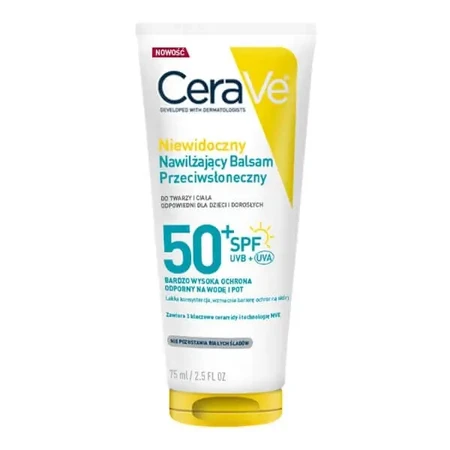 CeraVe, невидимый увлажняющий солнцезащитный бальзам SPF50+, 75 мл: цены и характеристики