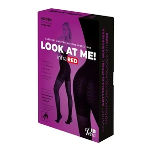 Look At Me! от Veera, антицеллюлитные колготки с микрофиброй, черный цвет, размер L, 1 шт.