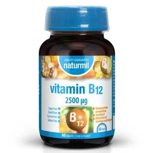 Вітамін В12, 2500 мкг, 60 таблеток, Naturmil