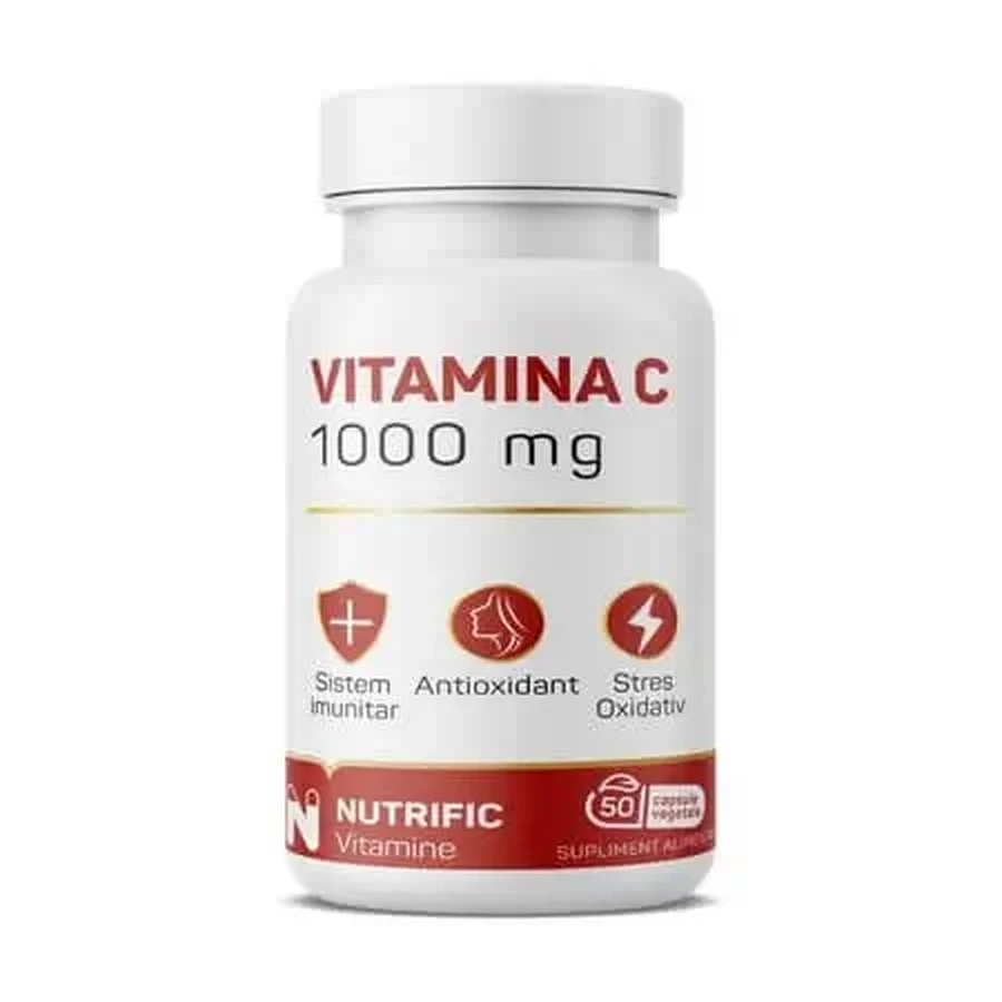Витамин С, 1000 мг, 50 растительных капсул, Nutrific: цены и характеристики