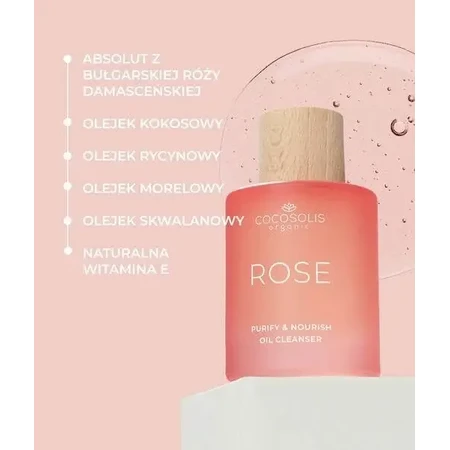 Cocosolis Rose, трояндова олія для очищення обличчя, 50 мл: ціни та характеристики