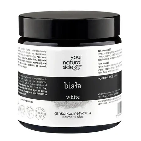 Your Natural Side, косметична глина, біла, 75 г: ціни та характеристики