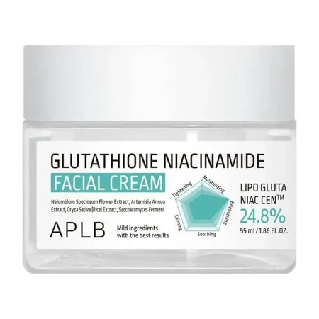 APLB Glutathione Niacinamide Facial Cream, осветляющий крем для лица с глутатионом и ниацинамидом, 55 мл: цены и характеристики