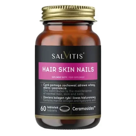 Salvitis Hair Skin Nails (Волосы, кожа, ногти), таблетки с оболочкой, 60 шт.: цены и характеристики