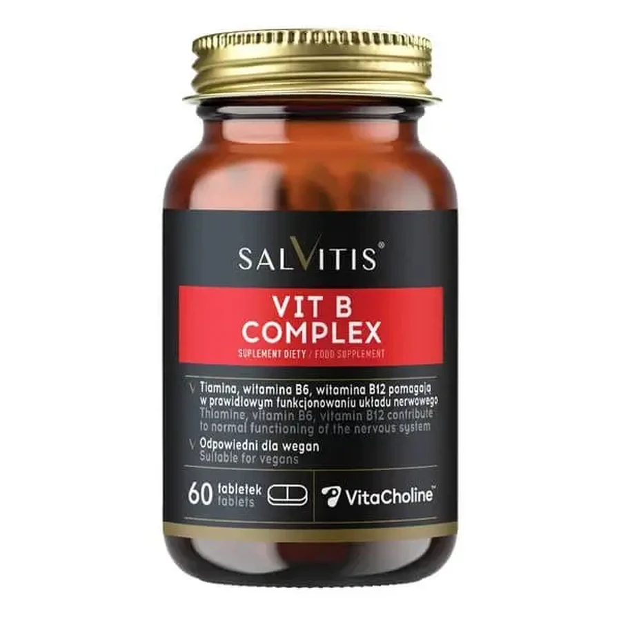 Salvitis Vit B Complex, таблетки с покрытием, 60 шт.: цены и характеристики