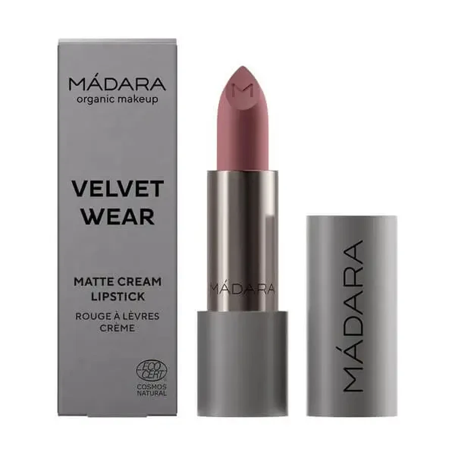 Madara Velvet Matte Cream Lipstick, матовая помада с атласным финишем, оттенок Cool Nude, 3,8 г: цены и характеристики