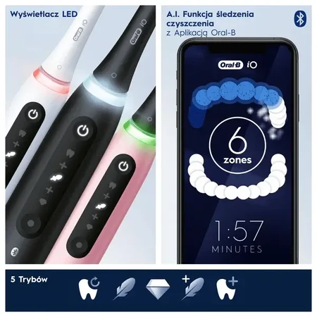 Oral-B iO 5, электрическая зубная щетка, Blush Pink, 1 шт.: цены и характеристики