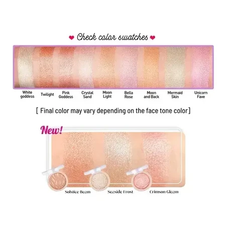 J.Cat Beauty, You Glow Girl, Запечений хайлайтер для обличчя та тіла, 106 Bella Rose, 8,5 г: ціни та характеристики