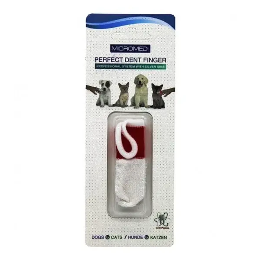 Micromed Perfect Dent Finger, засіб для чищення зубів котів, блістер, 1 шт.: ціни та характеристики