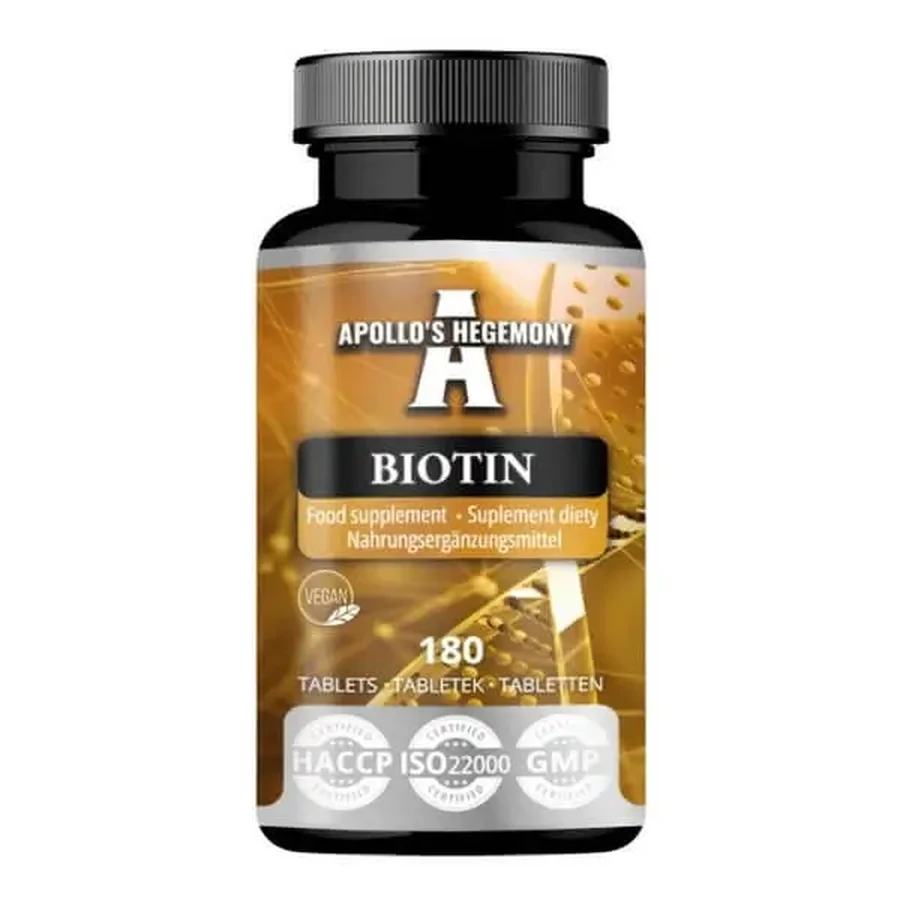 Apollo’s Hegemony Biotin, таблетки, 180 шт.: цены и характеристики