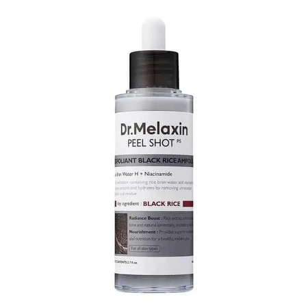 Dr.Melaxin Peel Shot Exfol Black Rice Ampoule, відлущувальна ампула з екстрактом чорного рису, 80 мл: ціни та характеристики