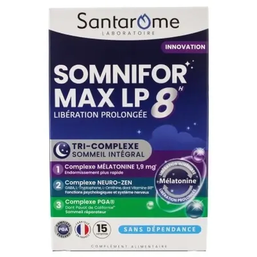 Santarome Somniflor Max LP 8H, 15 таблеток: цены и характеристики