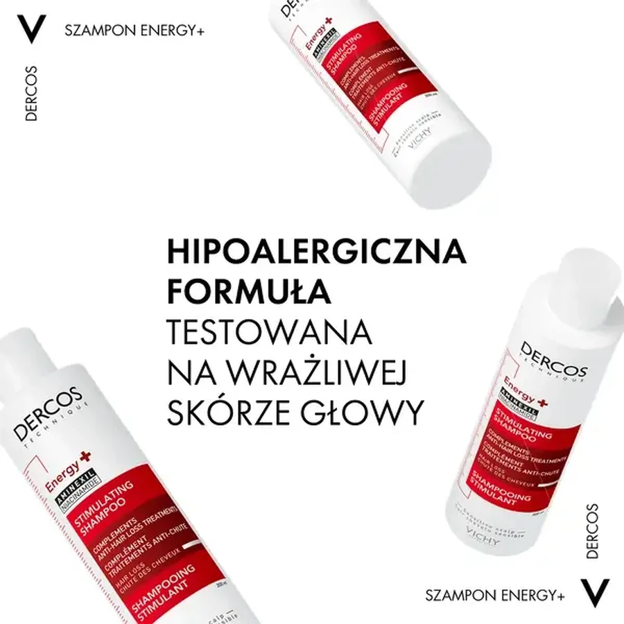 Набір Dercos Energy+, зміцнюючий шампунь, 400 мл + запасна упаковка, 400 мл: ціни та характеристики