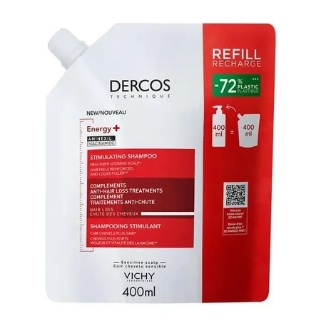 Набір Dercos Energy+, зміцнюючий шампунь, 400 мл + запасна упаковка, 400 мл: ціни та характеристики