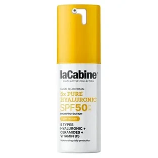 Флюїдний крем із сонцезахистом SPF 50 5X Pure Hyaluronic, 30 мл, La Cabine