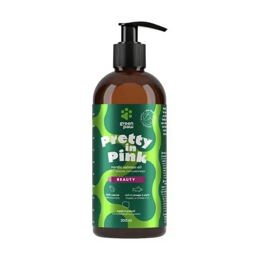 Green Paw Pretty in Pink, масло норвежского лосося, 300 мл: цены и характеристики