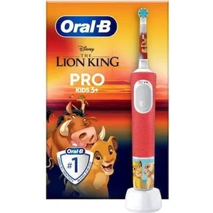 ORAL B Vitality Pro Kids 3+ Years «Король Лев» — детская электрическая зубная щетка для детей от 3 лет и дорожная коробка