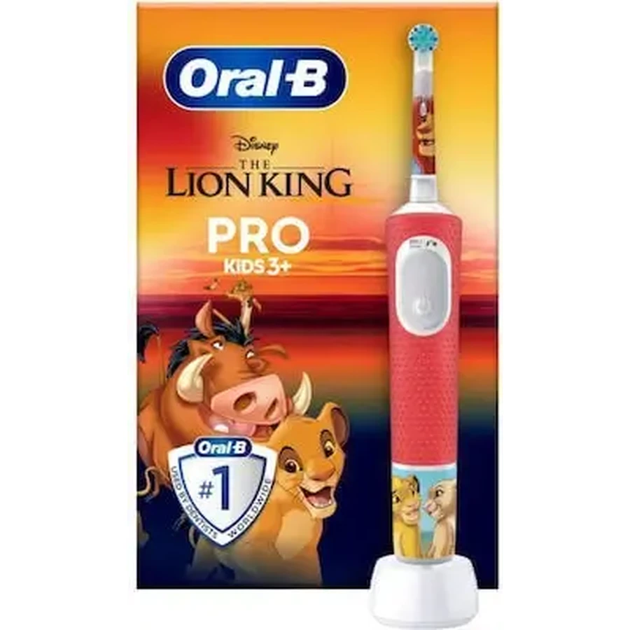 ORAL B Vitality Pro Kids 3+ Years «Король Лев» — детская электрическая зубная щетка для детей от 3 лет и дорожная коробка: цены и характеристики