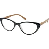 EYELEAD E204 Очки для пресбиопии «Черная бабочка» с деревянными дужками 2,75
