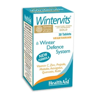 Health Aid | Wintervits — пищевая добавка с усиленным действием на основе натуральных ингредиентов | При простуде и гриппе | 30 таблеток