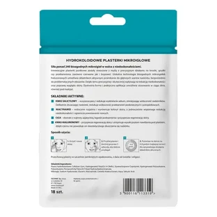 L'Biotica, гидроколлоидные микроигольные пластыри для устранения недостатков кожи и пигментных пятен, 18 шт.
