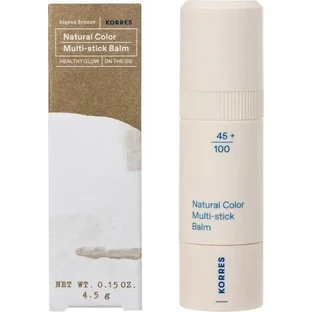 KORRES Agean Bronze Бронзовый бальзам-мультистик «Natural Color» с эффектом здорового сияния для скул и губ, 4,5 г