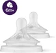 М'яка силіконова соска AVENT Natural Response для дітей від 6 місяців, для густої їжі, 2 шт. [SCY966/02]