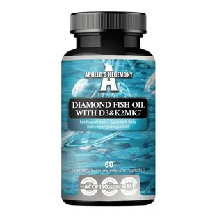 Apollo’s Hegemony Diamond Fish Oil With D3 &amp; K2, капсули, 60 шт.