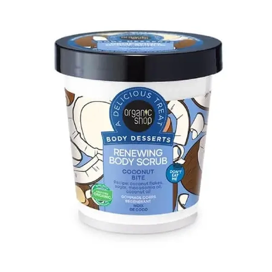 ORGANIC SHOP Body Desserts Coconut Bite Скраб для обновления кожи тела 450 мл: цены и характеристики