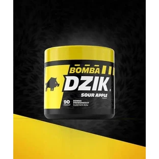 Dzik Bomba Preworkout Sour Apple, порошок, смак кислих яблук, 300 г