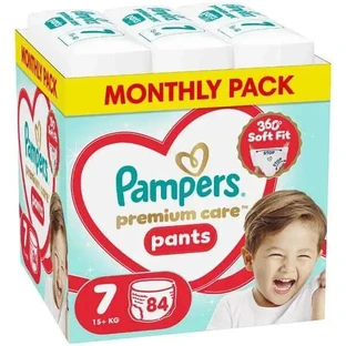 PAMPERS Premium — штанишки-подгузники № 7, 15+ кг, 84 шт., MSB