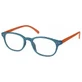EYELEAD Очки для пресбиопии E154 Сине-оранжевые Оправа в виде кости 3,50
