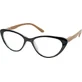EYELEAD Reading-Presbyopia Очки «Бабочка», чёрные, с деревянными дужками E204 +2,50