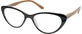 EYELEAD Reading-Presbyopia Очки «Бабочка», чёрные, с деревянными дужками E204 +2,50