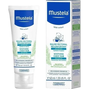 MUSTELA Bebe Bebe Заспокійливий крем для грудей Baby Chest Rub 40 мл