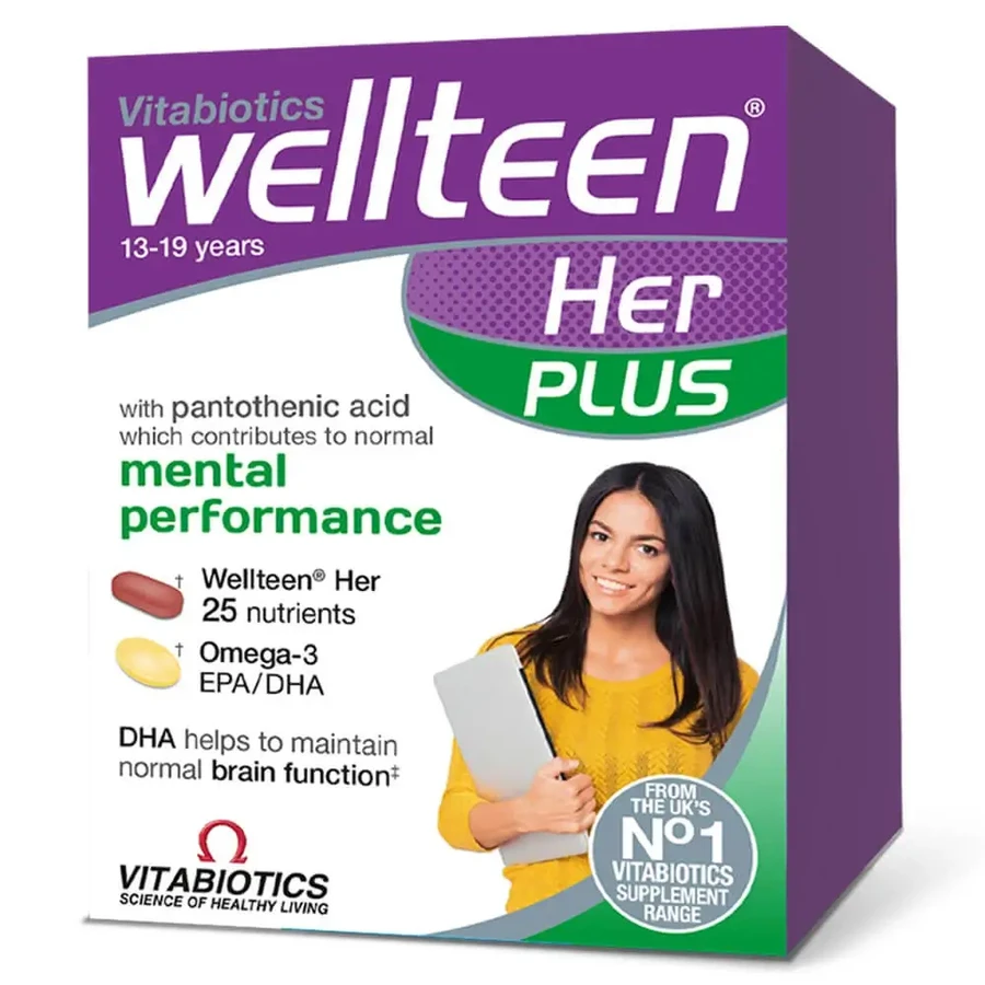 Vitabiotics Wellteen Her Plus 28 таблеток + 28 капсул: цены и характеристики