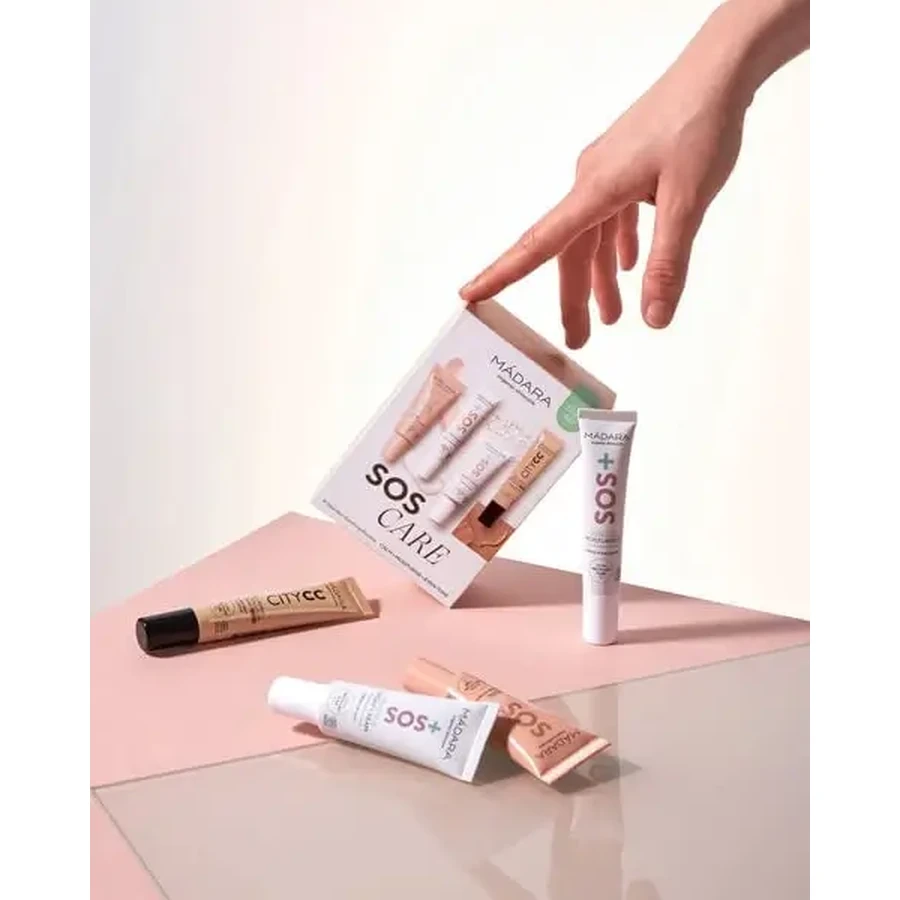 Madara SOS Care 4-Step Skin Routine, набор успокаивающих косметических средств, оттенок Light, 1 шт.: цены и характеристики