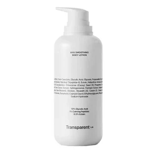 Transparent Lab AHA Smoothing Body Lotion, бальзам для тіла з кислотами AHA, 400 мл