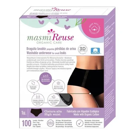 Masmi Reuse Organic Care, нижнее белье для людей с недержанием мочи — высокая посадка, размер M, 1 шт.: цены и характеристики