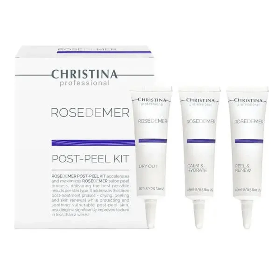 Christina Rose De Mer, набор для ухода за кожей после пилинга, 3 × 15 мл: цены и характеристики