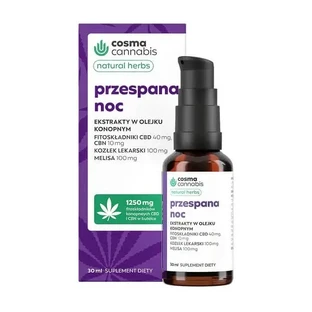 Cosma Cannabis Natural Herbs «Спокійна ніч», краплі, 30 мл