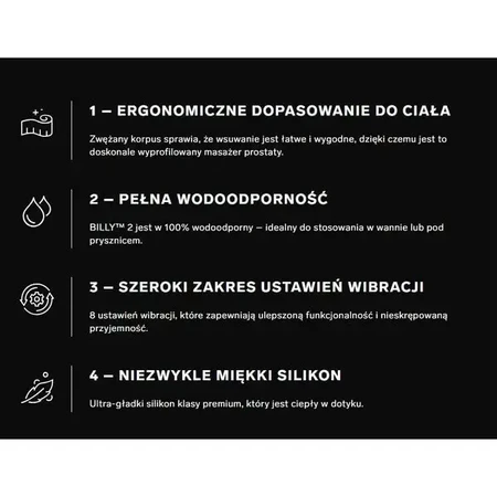 LELO Billy 2 Black, анальний вібратор, 1 шт.: ціни та характеристики