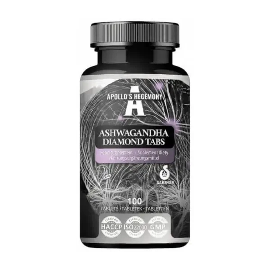 Apollo’s Hegemony Ashwagandha Diamond, таблетки, 100 шт.: ціни та характеристики