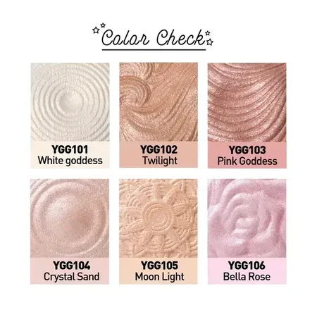 J.Cat Beauty, You Glow Girl, Запечений хайлайтер для обличчя та тіла, 104 Crystal Sand, 8,5 г: ціни та характеристики