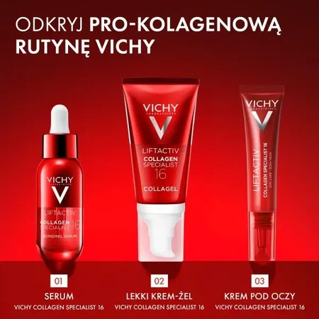 Vichy Liftactiv Collagen Specialist 16, легкий крем-гель, придающий коже сияние, 50 мл: цены и характеристики