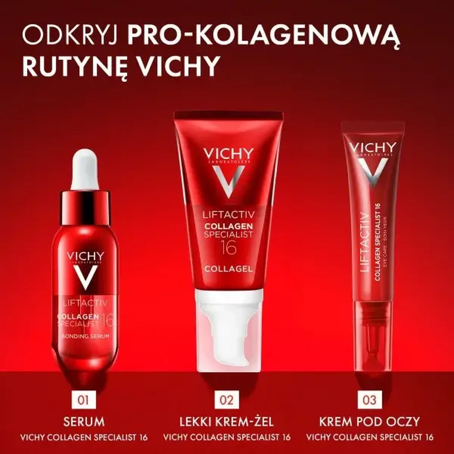 Vichy Liftactiv Collagen Specialist 16, легкий крем-гель, придающий коже сияние, 50 мл: цены и характеристики