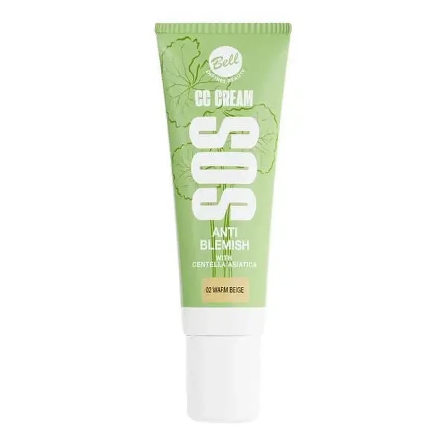 Bell SOS CC Cream, CC-крем, 02 Warm Beige, 20 г: цены и характеристики