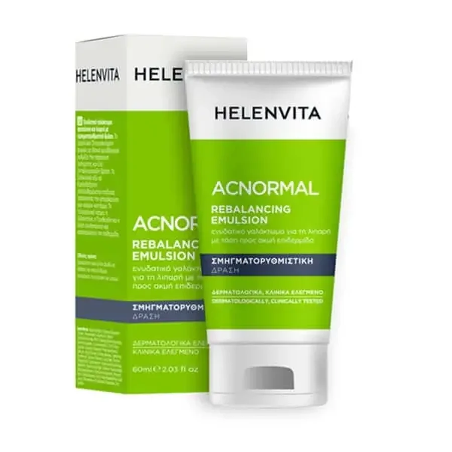 Helenvita | AcNormal Rebalancing Emulsion | Зволожуючий крем для обличчя для шкіри, схильної до акне | 60 мл: ціни та характеристики