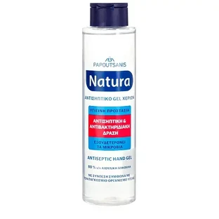 PAPOUTSANIS Natura Антисептический гель для рук с 80 % этилового спирта, 300 мл